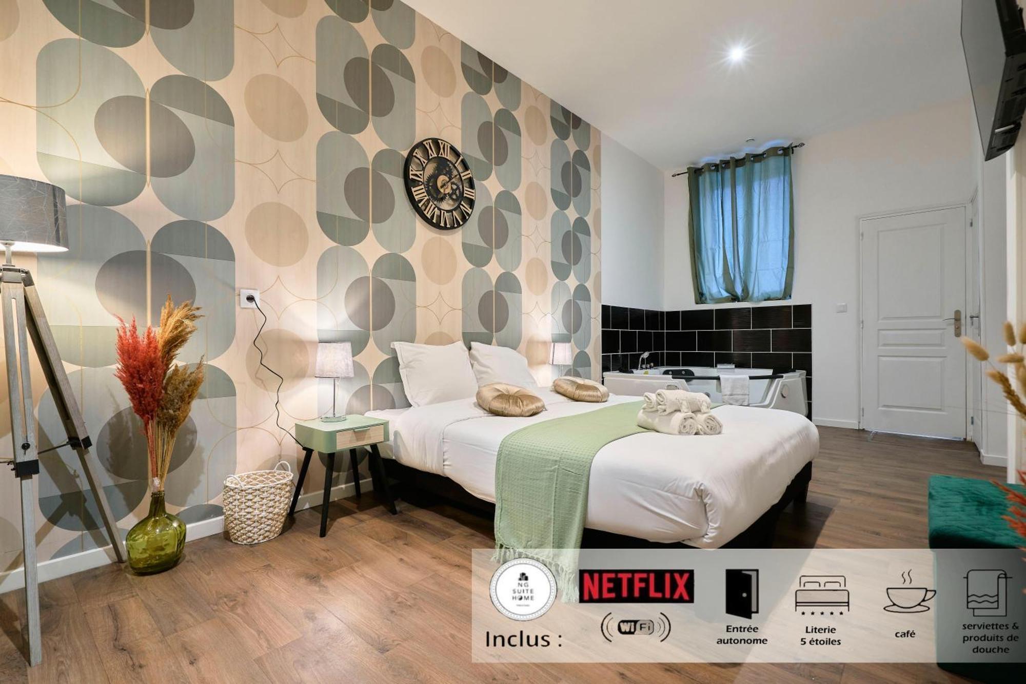 Ferienwohnung Ng Prestige - Miln 1 - Balneo - Wifi & Netflix Roubaix Exterior foto