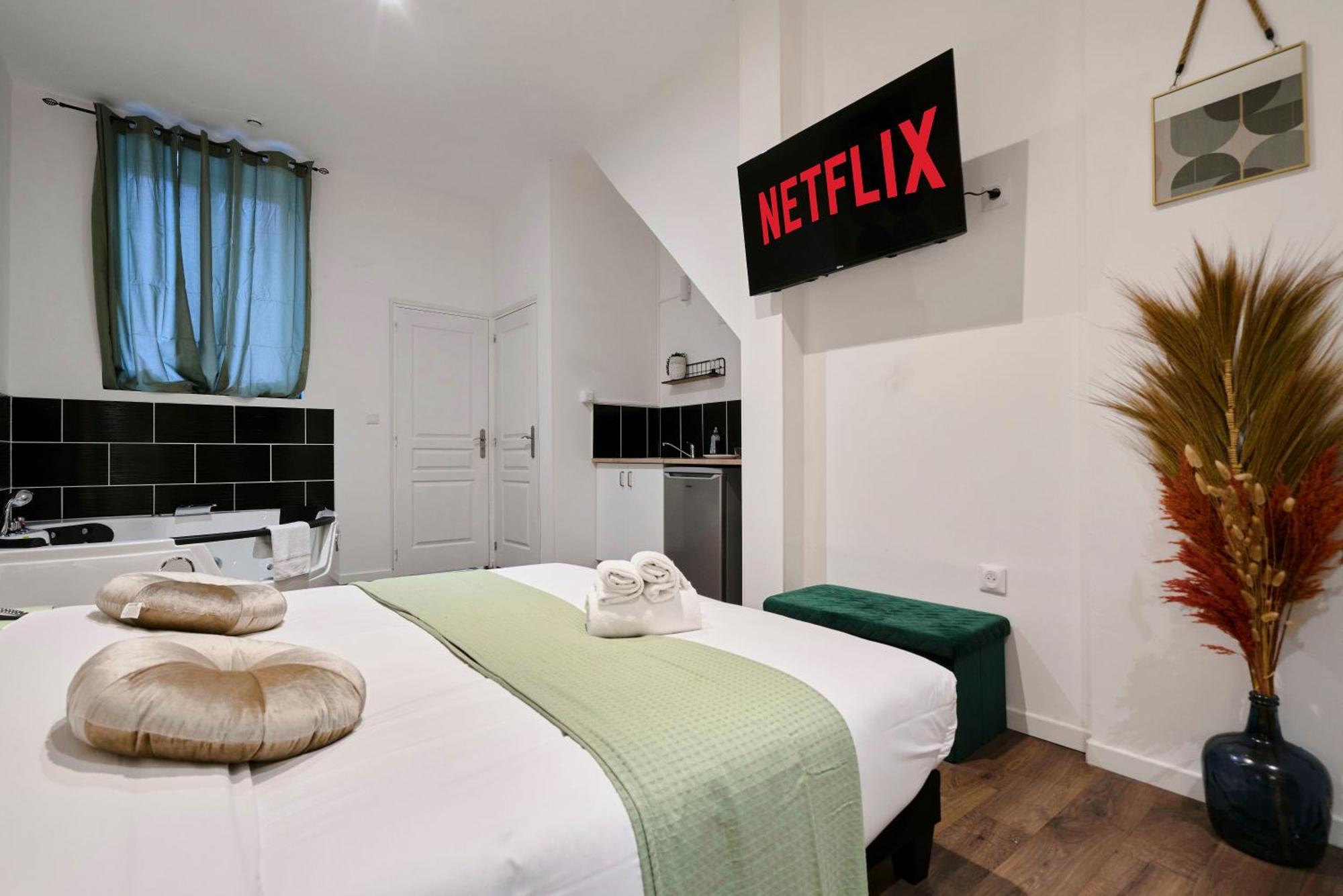 Ferienwohnung Ng Prestige - Miln 1 - Balneo - Wifi & Netflix Roubaix Exterior foto